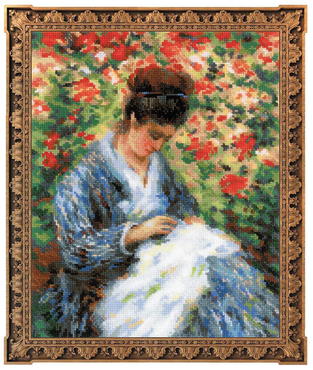 100/051 "Мадам Моне за вышивкой" Риолис