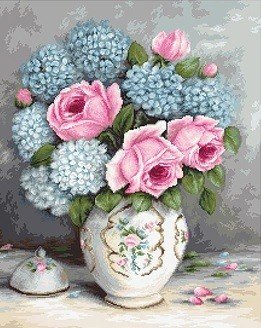 ВА2322 "Розы и гортензия" Лука-С