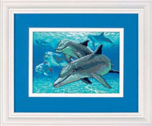 6944 "Дельфины глубокого моря (Deep Sea Dolphins)" Dimensions