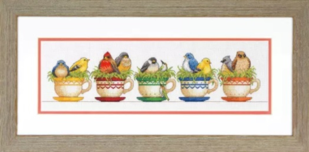 70-35394 "Teacup Birds(Птички в чашках)" Dimensions