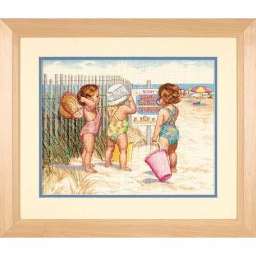 35216 "Девочки на пляже (Beach Babies)" Dimensions