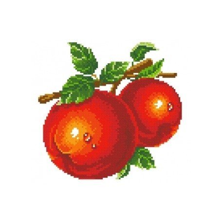 АЖ-1071 "Красные яблоки" Алмазная живопись