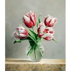 АЖ-1209 "Распускающиеся тюльпаны" Алмазная живопись