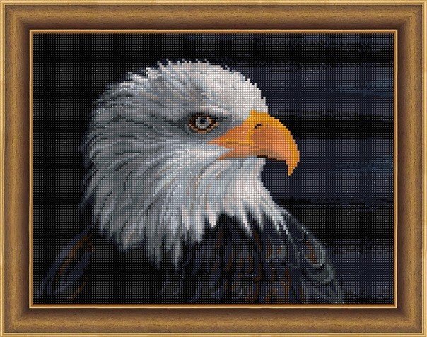 АЖ-1714 "Белоголовый орлан" Алмазная живопись