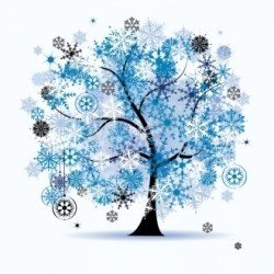 АЖ-351 "Новогоднее дерево" Алмазная живопись