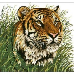 АЖ-485 "Уссурийский тигр" Алмазная живопись
