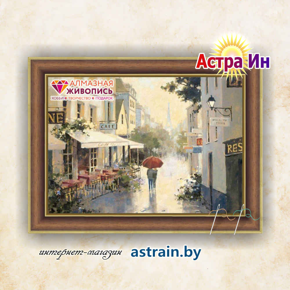 АЖ-483 "Французская улочка" Алмазная живопись