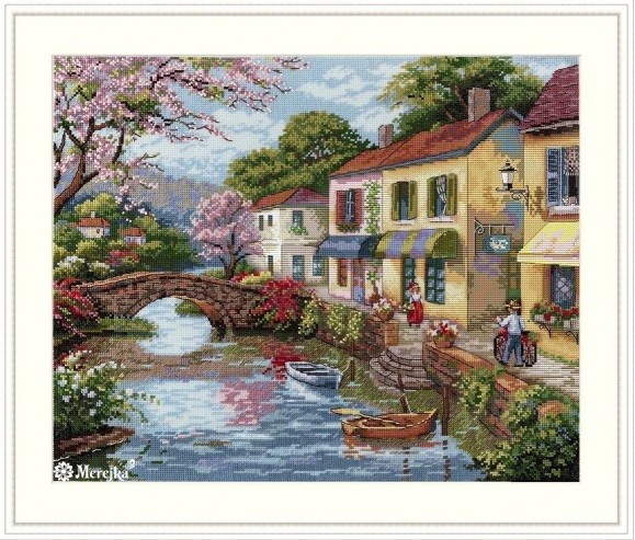 K-174 "Quaint Village Shops (Деревенские магазины)" Мережка