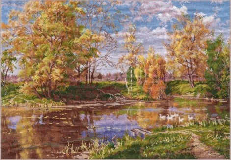 1240 "Осенний пруд" Овен