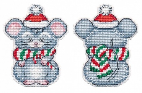 1251 "Мышонок. Ёлочная игрушка" Овен