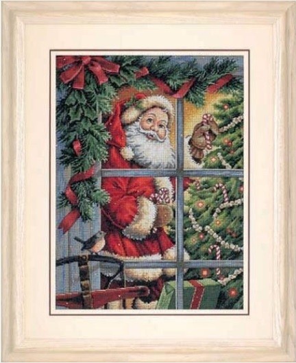 8734 "Candy Cane Santa (Конфеты от Санты)" Dimensions
