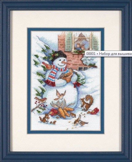 8801 "Snowman i Friends (Снеговик и друзья)" Dimensions