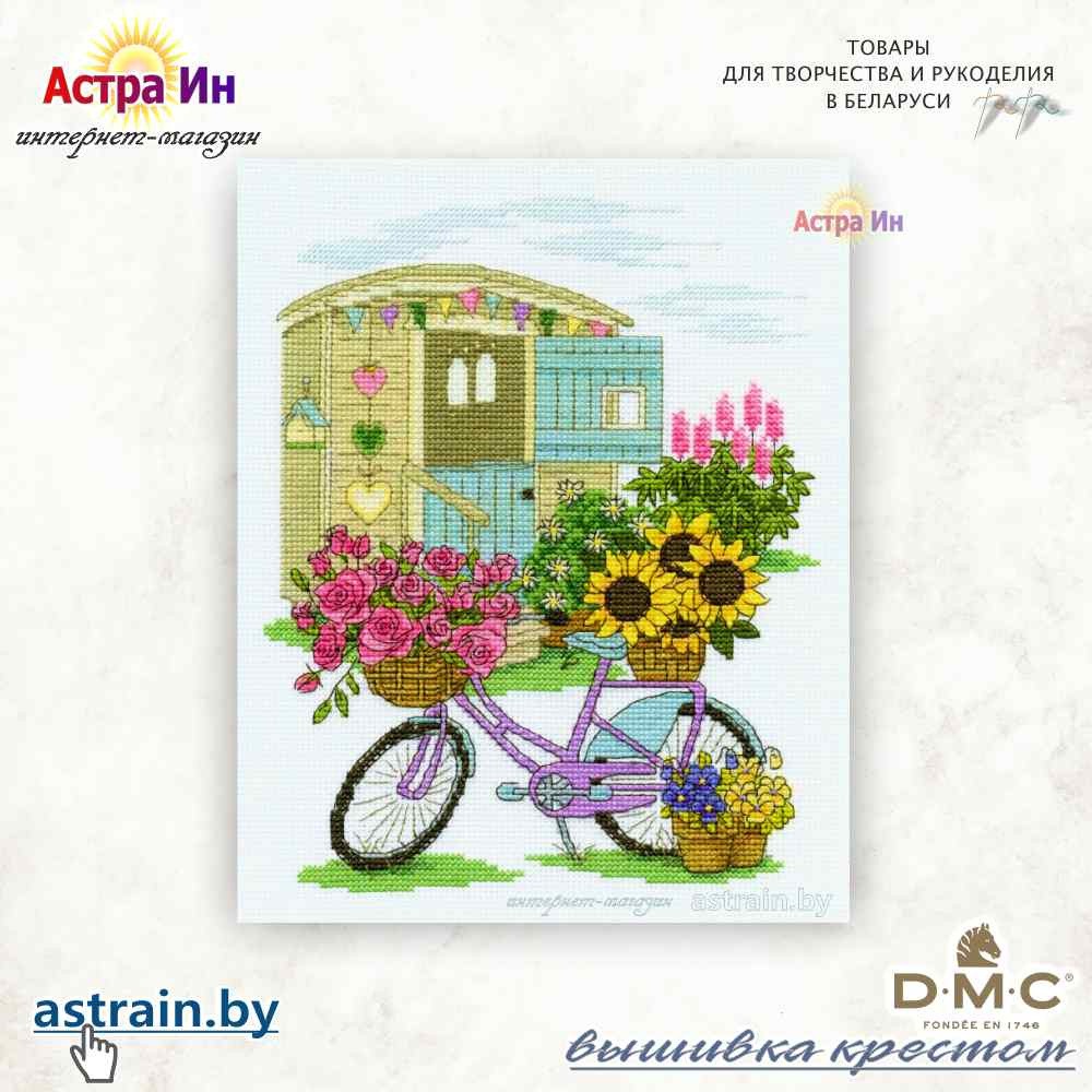 DBK1549 "Flowery Bicycle (Велосипед в цветах)" DMC
