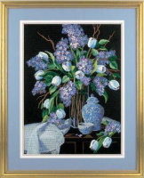 1529 "Сирень и кружева (Lilacs and Lace)" Dimensions