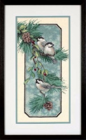 3199 "Синички на ветке (Chickadees on a Branch)" Dimensions