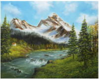 WD3062 "Mountain river 50х40" Wizardi