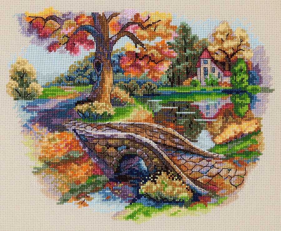 K-103 "Autumn Landscape (Осенний пейзаж)" Мережка