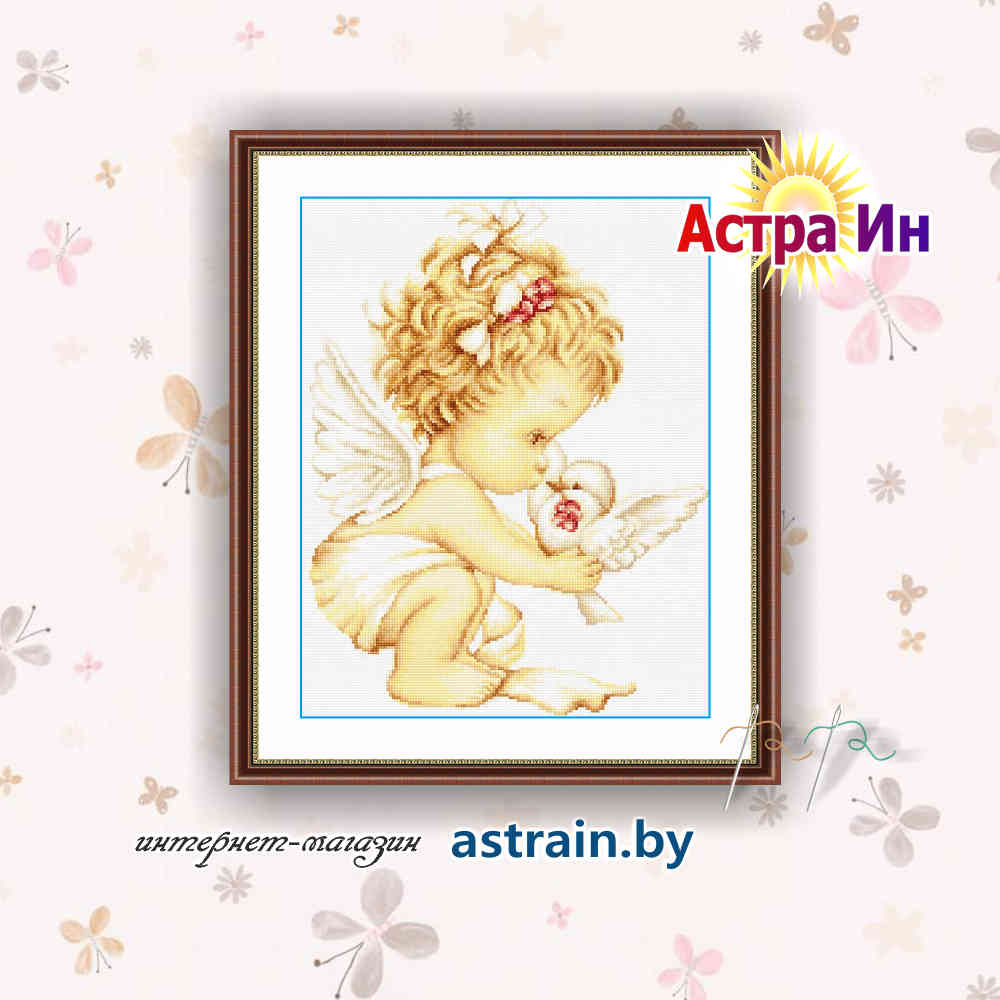 В369 "Ангелочек с голубями" Лука-С