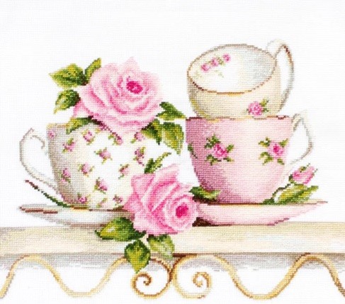 ВA2327 "Чайные чашки с розами" Лука-С
