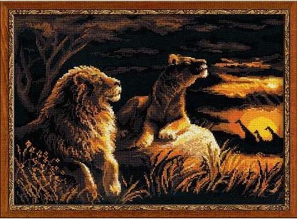 1142 "Львы в саванне" Риолис
