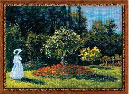 1225 ""Дама в саду" по мотивам картины К. Моне" Риолис