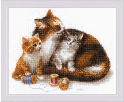 1811 "Кошка с котятами" Риолис