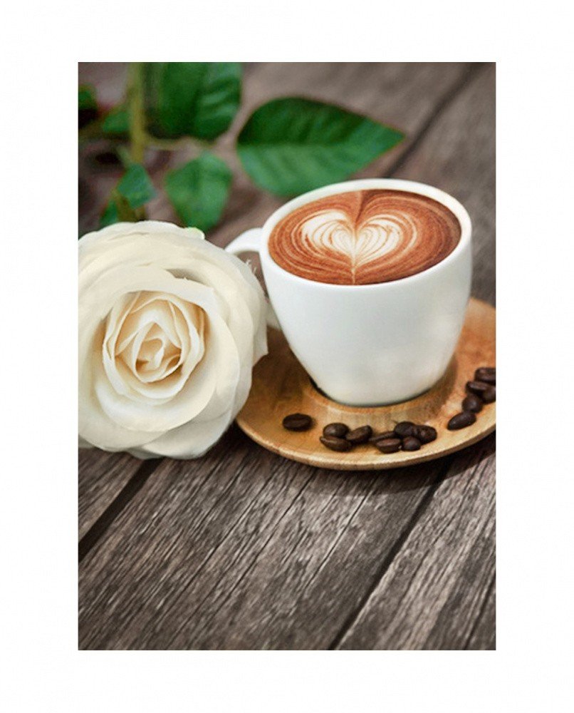 WD045 "Кофе и роза (Coffee and Rose)" Wizardi