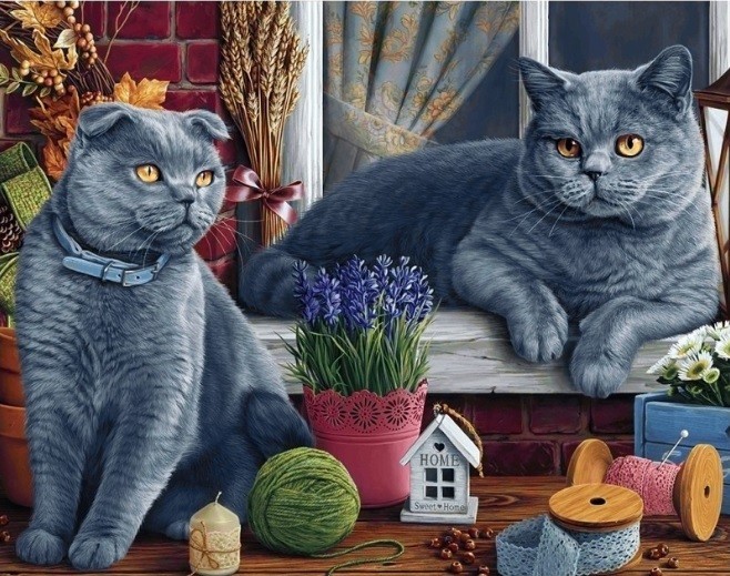 WD2483 "Британские котики" Wizardi