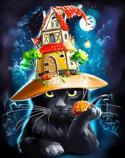 WD2516 "Magic Cat (Магический кот)" Wizardi