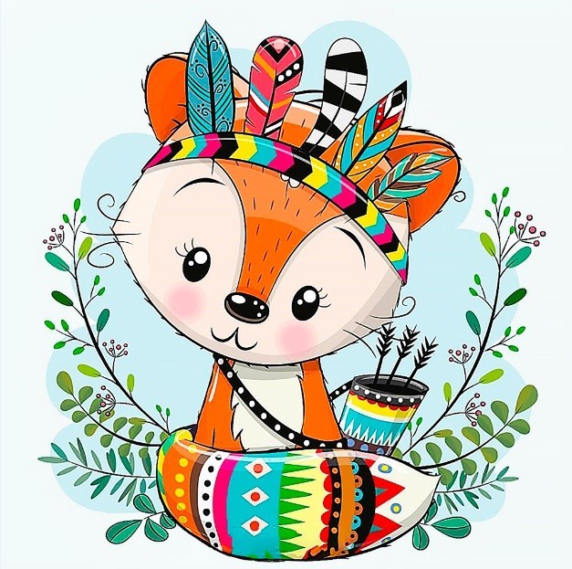 WD2532 "Indian Fox (Индийская лисица)" Wizardi