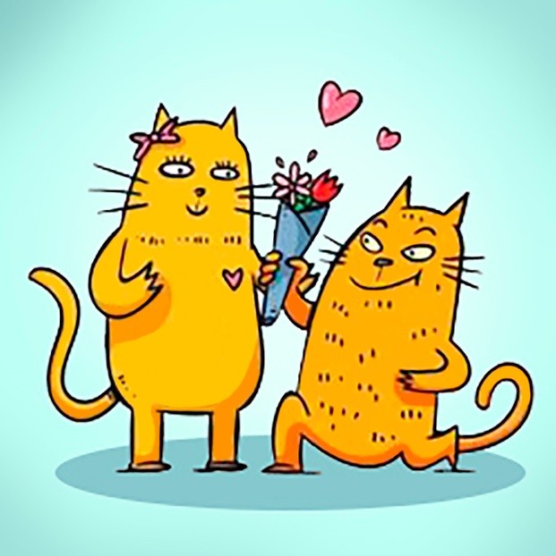 WD2536 "Cat Romance (Кошачий роман)" Wizardi
